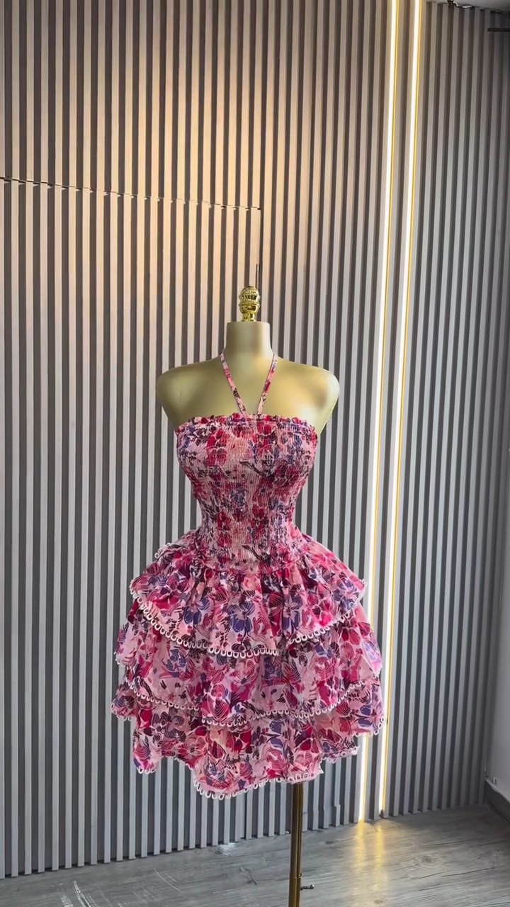 Flower print birthday dress ????