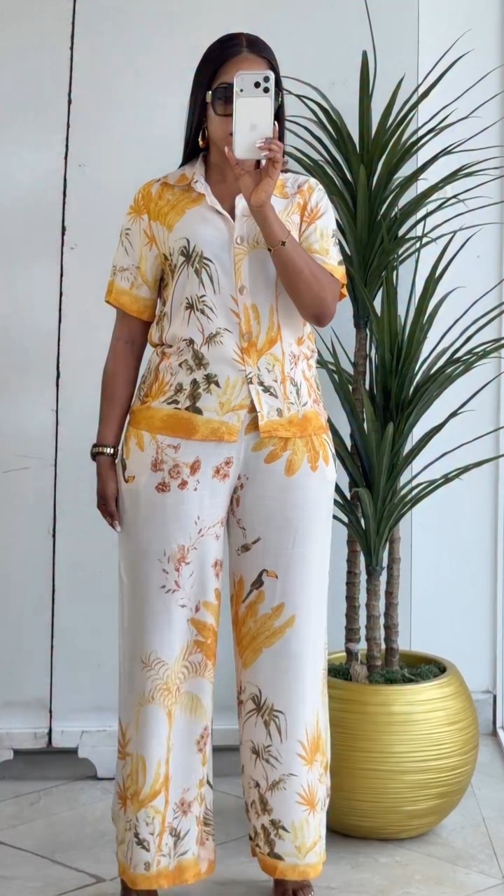 Colorful print corporate 2 piece